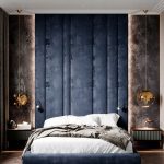 Royal Blue luxury King Bed