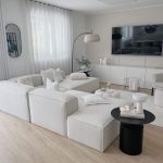 5-Seater Classic White Minimalist Sofa